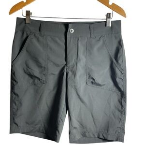 Columbia Women’s Charcoal Flat Front Shorts Omni Shield Adv Repellency